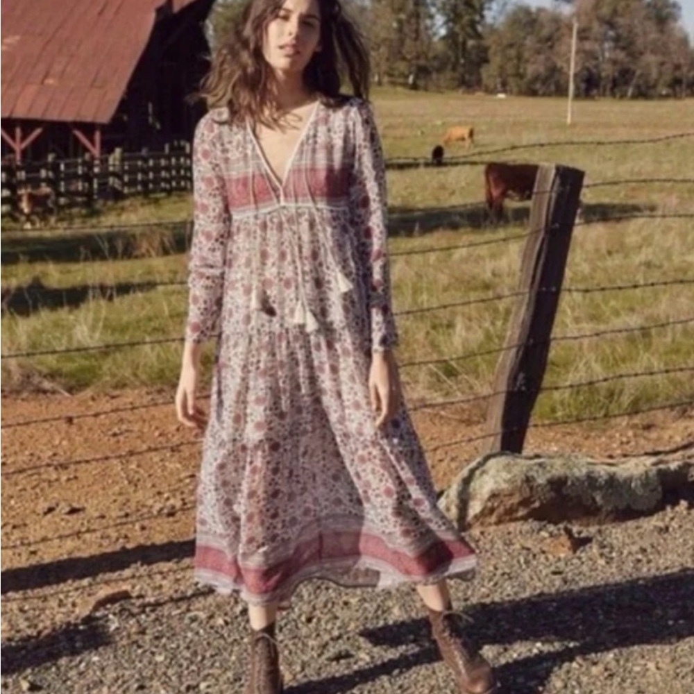 Rare Christy Dawn Paloma Gooseberry Floral Dress oversized fit bohemian Sz small